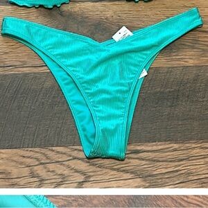 Hollister Green High-Cut Bikini Cheeky